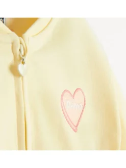 Sweatvest geel