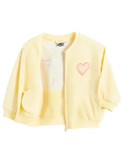 Sweatvest geel