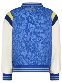 Sweatvest "James" blauw/wit/geel