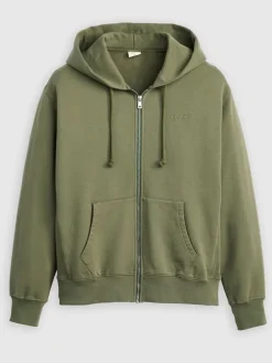 Sweatvest olijfgroen