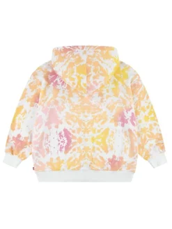 Sweatvest wit/geel