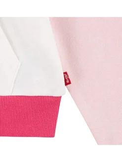 Sweatvest wit/roze