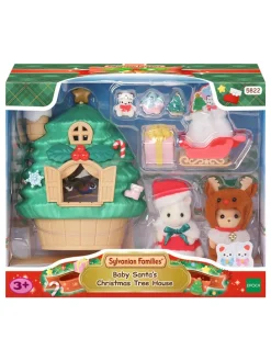 Sylvanian Families-accessoires "Baby Santa's Kersthuis" - vanaf 3 jaar