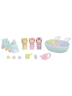 Sylvanian Families-accessoires "Melkkonijntjes Badspeelset" - vanaf 3 jaar