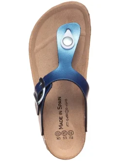 Teenslippers blauw