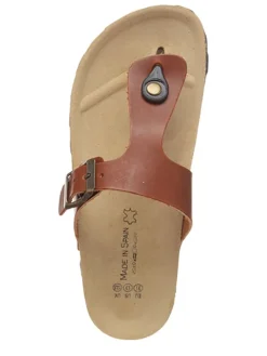 Teenslippers bruin