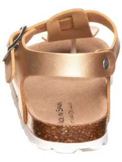 Teenslippers goudkleurig