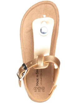 Teenslippers goudkleurig