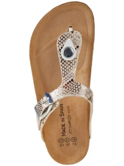 Teenslippers goudkleurig
