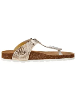Teenslippers goudkleurig