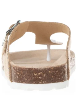 Teenslippers goudkleurig