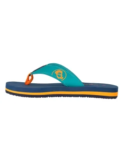 Teenslippers "Haukland" blauw/oranje