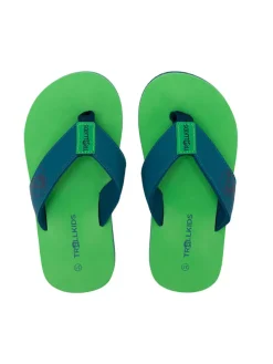 Teenslippers "Haukland" groen/blauw