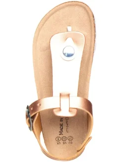 Teenslippers koperkleurig
