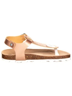 Teenslippers koperkleurig
