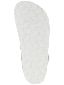 Teenslippers wit/lichtbruin
