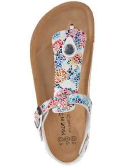 Teenslippers wit/meerkleurig