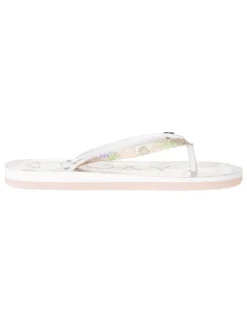 Teenslippers wit/meerkleurig