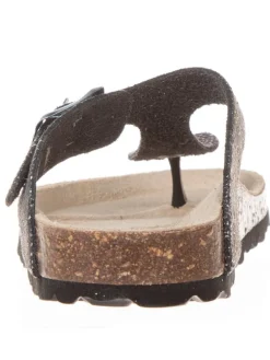 Teenslippers zwart/meerkleurig