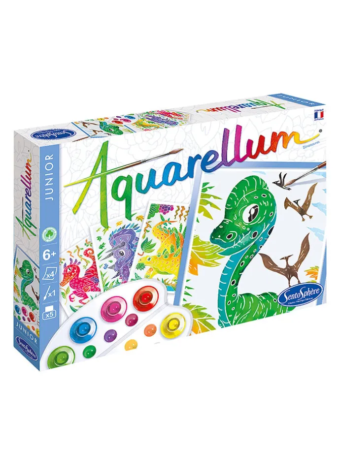 Tekenset "Aquarellum Junior - Dinosaurus" - vanaf 6 jaar