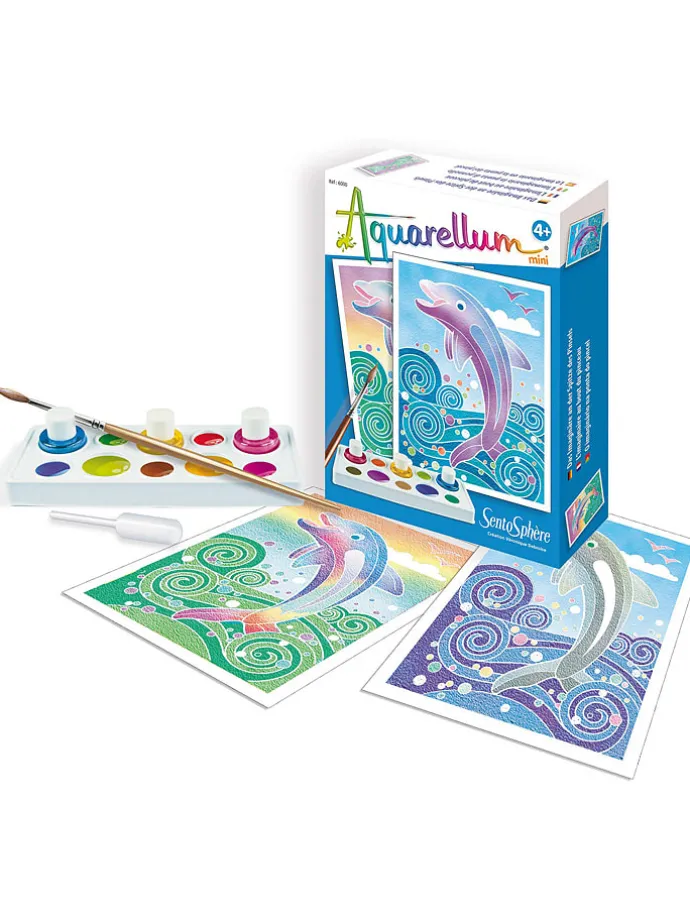 Tekenset "Aquarellum Mini - Dolfijnen" - vanaf 5 jaar