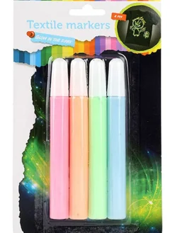 Textielmarkers - vanaf 3 jaar - 4 stuks