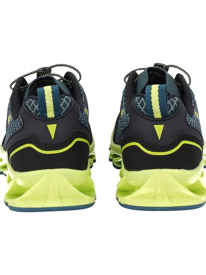 Trailrunningschoenen "Altak" donkerblauw/geel