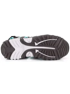 Trekking-enkelsandalen "Algarve" zwart/turquoise