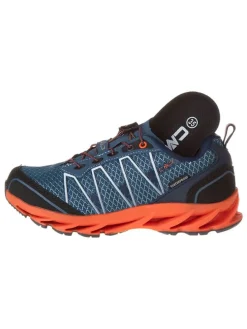 Trekkingschoenen donkerblauw/oranje