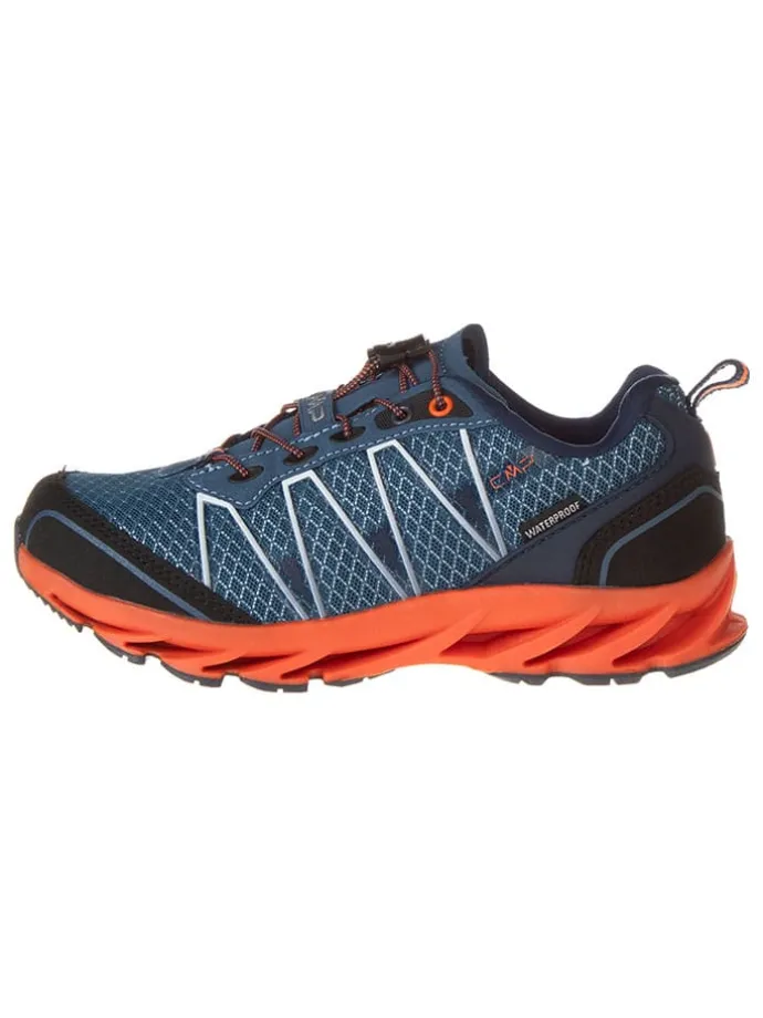 Trekkingschoenen donkerblauw/oranje