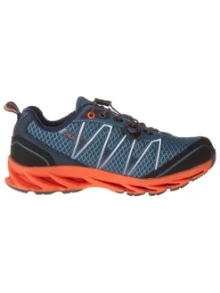 Trekkingschoenen donkerblauw/oranje