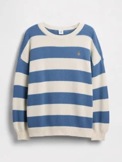 Trui blauw/crème