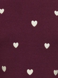 Trui "Hearts" paars