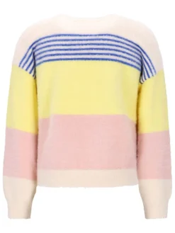 Trui "Kendra" geel/rosé/crème