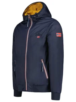 Tusssenjas "Arrivial" donkerblauw/geel