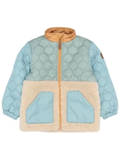 Tusssenjas lichtblauw/beige