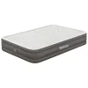 Tweepersoons luchtbed + ingebouwde elek. pomp grijs - (B)152 x (H)36 x (D)203 cm
