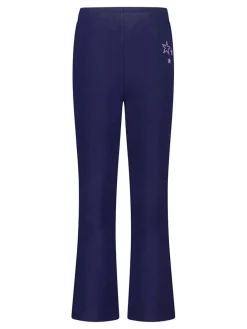 Uitlopende legging donkerblauw