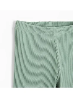 Uitlopende leggings groen