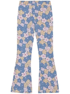 Uitlopende leggings lichtblauw