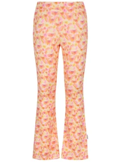 Uitlopende leggings "Phoebe" geel/oranje