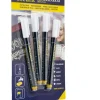 Vloeibare krijtstiften "Secure®" wit - 4 stuks