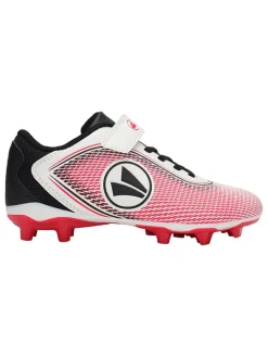 Voetbalschoenen met noppen "Course" wit/rood