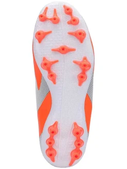 Voetbalschoenen met noppen "Twist" grijs/oranje
