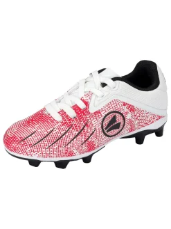 Voetbalschoenen voor gras "Vini" wit/rood
