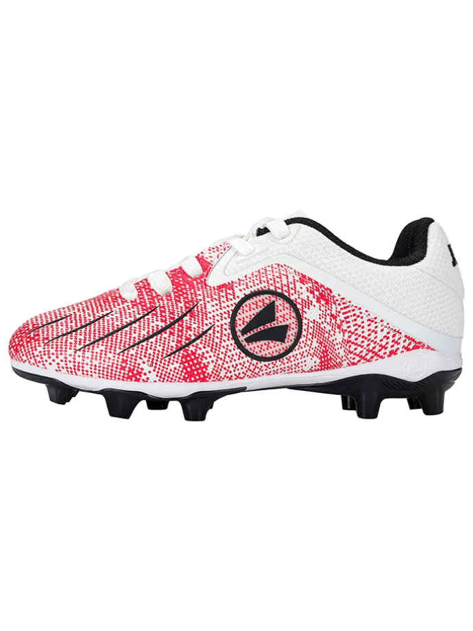 Voetbalschoenen voor gras "Vini" wit/rood