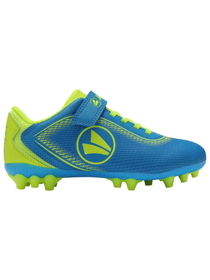 Voetbalschoenen voor (kunst)gras "Course" blauw/geel