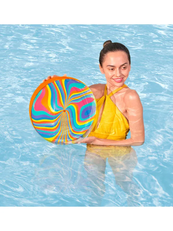 Waterbal “Tie-Dye” oranje/meerkleurig - Ø 46 cm