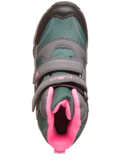 Winterboots grijs/groen/roze