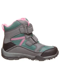 Winterboots grijs/groen/roze